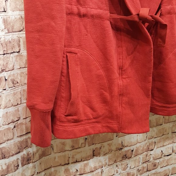 Eddie Bauer Cardigan Sweatshirt Open Front with Tie Size XS - Picture 4 of 14